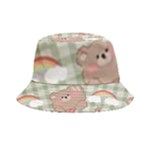 Bear Cartoon Pattern Strawberry Rainbow Nature Animal Cute Design Inside Out Bucket Hat