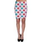 Abstract Art Pattern Colorful Artistic Flower Nature Spring Bodycon Skirt