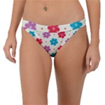 Abstract Art Pattern Colorful Artistic Flower Nature Spring Band Bikini Bottoms