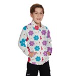 Abstract Art Pattern Colorful Artistic Flower Nature Spring Kids  Windbreaker