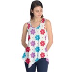 Abstract Art Pattern Colorful Artistic Flower Nature Spring Sleeveless Tunic