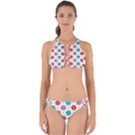 Abstract Art Pattern Colorful Artistic Flower Nature Spring Perfectly Cut Out Bikini Set