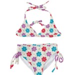 Abstract Art Pattern Colorful Artistic Flower Nature Spring Kids  Classic Bikini Set