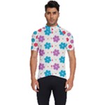 Abstract Art Pattern Colorful Artistic Flower Nature Spring Men s Short Sleeve Cycling Jersey