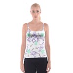 Fish Lilies Sea Aquatic Flowers Algae Bubble Animal Wildlife Nature Ocean Spaghetti Strap Top