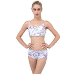 Fish Lilies Sea Aquatic Flowers Algae Bubble Animal Wildlife Nature Ocean Layered Top Bikini Set