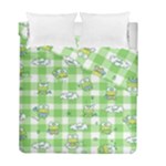 Frog Cartoon Pattern Cloud Animal Cute Seamless Duvet Cover Double Side (Full/ Double Size)
