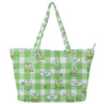 Frog Cartoon Pattern Cloud Animal Cute Seamless Full Print Shoulder Bag