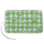 Frog Cartoon Pattern Cloud Animal Cute Seamless Pen Storage Case (S)