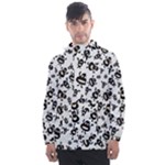 Bacteria Virus Monster Pattern Men s Front Pocket Pullover Windbreaker