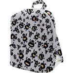 Bacteria Virus Monster Pattern Zip Up Backpack