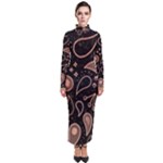 Background Beautiful Decorative Wallpaper Decor Backdrop Digital Graphic Design Trends Unique Style Turtleneck Maxi Dress