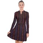Beautiful Digital Graphic Unique Style Standout Graphic Long Sleeve Panel Dress