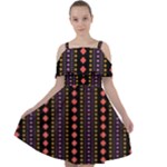 Beautiful Digital Graphic Unique Style Standout Graphic Cut Out Shoulders Chiffon Dress