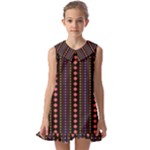 Beautiful Digital Graphic Unique Style Standout Graphic Kids  Pilgrim Collar Ruffle Hem Dress