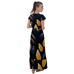 Flutter Sleeve Maxi Dress 