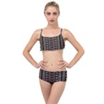 Background Art Pattern Design Layered Top Bikini Set