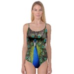 Peacock Bird Feathers Pheasant Nature Animal Texture Pattern Camisole Leotard 