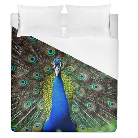Peacock Bird Feathers Pheasant Nature Animal Texture Pattern Duvet Cover (Queen Size) from ArtsNow.com