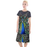 Peacock Bird Feathers Pheasant Nature Animal Texture Pattern Camis Fishtail Dress