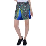 Peacock Bird Feathers Pheasant Nature Animal Texture Pattern Tennis Skirt