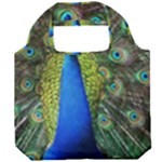 Peacock Bird Feathers Pheasant Nature Animal Texture Pattern Foldable Grocery Recycle Bag