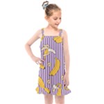 Pattern Bananas Fruit Tropical Seamless Texture Graphics Kids  Overall Dress