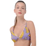 Pattern Bananas Fruit Tropical Seamless Texture Graphics Knot Up Bikini Top