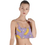 Pattern Bananas Fruit Tropical Seamless Texture Graphics Layered Top Bikini Top 