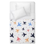 Airplane Pattern Plane Aircraft Fabric Style Simple Seamless Duvet Cover (Single Size)