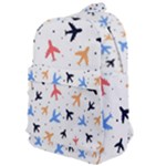Airplane Pattern Plane Aircraft Fabric Style Simple Seamless Classic Backpack
