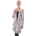 Abstract Leaf Nature Natural Beautiful Summer Pattern Hooded Pocket Cardigan