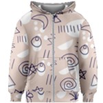 Abstract Leaf Nature Natural Beautiful Summer Pattern Kids  Zipper Hoodie Without Drawstring