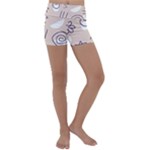 Abstract Leaf Nature Natural Beautiful Summer Pattern Kids  Lightweight Velour Yoga Shorts