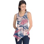 Waves Ocean Sea Water Pattern Rough Seas Digital Art Nature Nautical Sleeveless Tunic