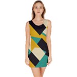 Geometric Pattern Retro Colorful Abstract Bodycon Dress