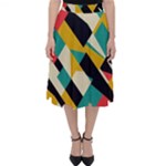 Geometric Pattern Retro Colorful Abstract Classic Midi Skirt