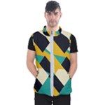 Geometric Pattern Retro Colorful Abstract Men s Puffer Vest