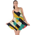 Geometric Pattern Retro Colorful Abstract Love the Sun Cover Up