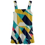 Geometric Pattern Retro Colorful Abstract Kids  Layered Skirt Swimsuit