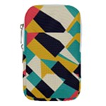 Geometric Pattern Retro Colorful Abstract Waist Pouch (Large)