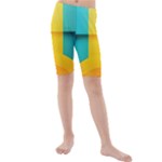 Colorful Rainbow Pattern Digital Art Abstract Minimalist Minimalism Kids  Mid Length Swim Shorts