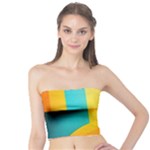 Colorful Rainbow Pattern Digital Art Abstract Minimalist Minimalism Tube Top