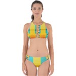 Colorful Rainbow Pattern Digital Art Abstract Minimalist Minimalism Perfectly Cut Out Bikini Set