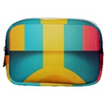 Colorful Rainbow Pattern Digital Art Abstract Minimalist Minimalism Make Up Pouch (Small)