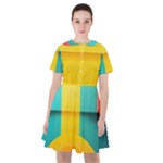 Colorful Rainbow Pattern Digital Art Abstract Minimalist Minimalism Sailor Dress