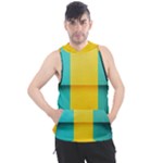 Colorful Rainbow Pattern Digital Art Abstract Minimalist Minimalism Men s Sleeveless Hoodie