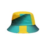 Colorful Rainbow Pattern Digital Art Abstract Minimalist Minimalism Bucket Hat (Kids)