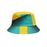 Colorful Rainbow Pattern Digital Art Abstract Minimalist Minimalism Inside Out Bucket Hat (Kids)