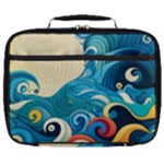 Waves Ocean Sea Abstract Whimsical Abstract Art Pattern Abstract Pattern Water Nature Moon Full Moon Full Print Lunch Bag